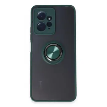 Lopard Xiaomi Redmi Note 12 4g Kılıf Montreal Yüzüklü Silikon Kapak - Yeşil