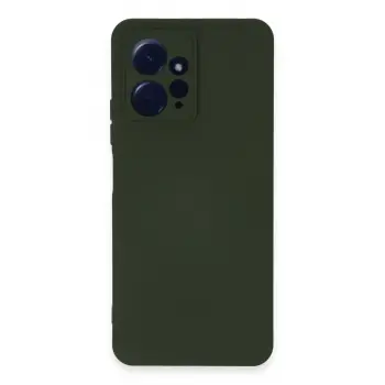 Lopard Xiaomi Redmi Note 12 4g Kılıf Nano İçi Kadife Silikon - Koyu Yeşil