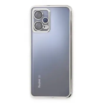 Lopard Xiaomi Redmi Note 12 5g Kılıf Razer Lensli Silikon - Gümüş