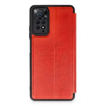 Lopard Xiaomi Redmi Note 12 Pro 4g Kılıf Flip Cover - Kırmızı
