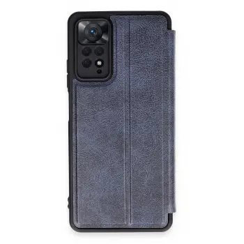 Lopard Xiaomi Redmi Note 12 Pro 4g Kılıf Flip Cover - Lacivert