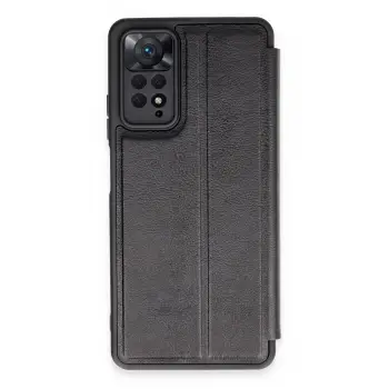 Lopard Xiaomi Redmi Note 12 Pro 4g Kılıf Flip Cover - Siyah
