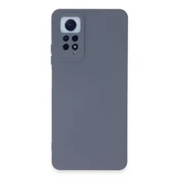 Lopard Xiaomi Redmi Note 12 Pro 4g Kılıf Nano İçi Kadife Silikon - Gri