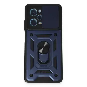 Lopard Xiaomi Redmi Note 12 Pro 5g Kılıf Pars Lens Yüzüklü Silikon - Lacivert