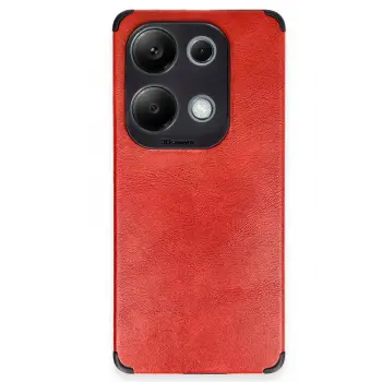 Lopard Xiaomi Redmi Note 13 4g Kılıf Loop Deri Silikon - Kırmızı