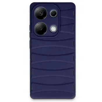 Lopard Xiaomi Redmi Note 13 Pro 4g Kılıf Bibercas Silikon Kapak - Lacivert