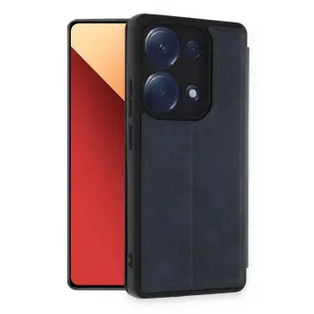 Lopard Xiaomi Redmi Note 13 Pro 4g Kılıf Flip Cover - Lacivert
