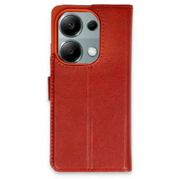 Lopard Xiaomi Redmi Note 13 Pro 4g Kılıf Trend S Plus Kapaklı Kılıf - Kırmızı