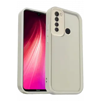 Lopard Xiaomi Redmi Note 8 Kılıf Viera Silikon - Krem