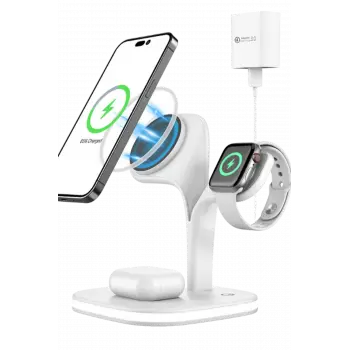 Lopard Ym-ud22 Kablosuz Şarj Masaüstü Set - Beyaz