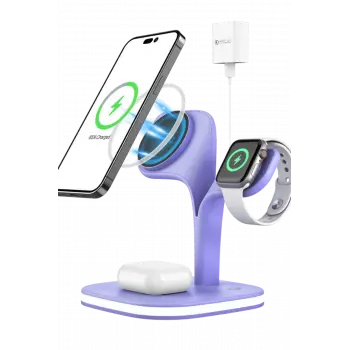 Lopard Ym-ud22 Kablosuz Şarj Masaüstü Set - Lila