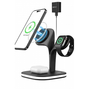 Lopard Ym-ud22 Kablosuz Şarj Masaüstü Set - Siyah