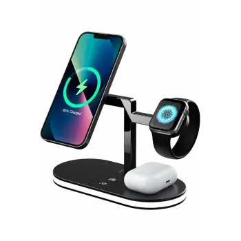 Lopard Ym-ud23 Kablosuz Şarj Masaüstü Set - Siyah