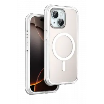 Onegif Apple İphone 15 Hulk Magsafe Kapak - Beyaz