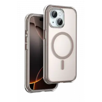 Onegif Apple İphone 15 Hulk Magsafe Kapak - Çöl Titanyum