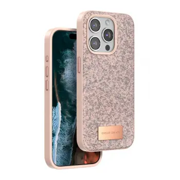 Onegif İphone 14 Pro Bright Simli Kapak - Pembe