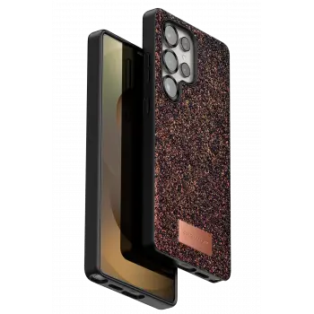 Onegif Samsung Galaxy S25 Ultra Bright Simli Kapak - Derin Mor