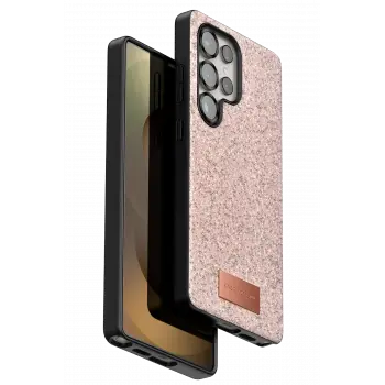 Onegif Samsung Galaxy S25 Ultra Bright Simli Kapak - Pembe