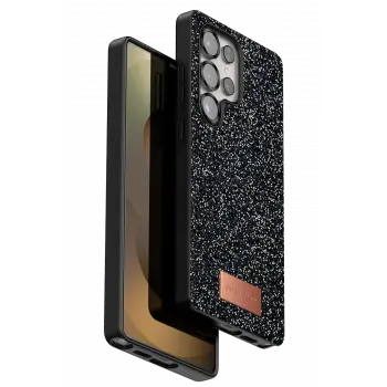 Onegif Samsung Galaxy S25 Ultra Bright Simli Kapak - Siyah