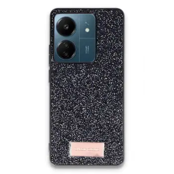 Onegif Xiaomi Redmi 13c Bright Simli Kapak - Siyah