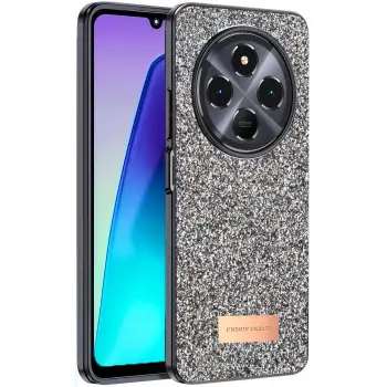 Onegif Xiaomi Redmi 14c Bright Simli Kapak - Gold