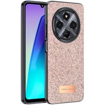 Onegif Xiaomi Redmi 14c Bright Simli Kapak - Pembe