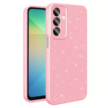 Samsung Galaxy A16 Kılıf Simli Işılıtılı Renkli Parlak Kamera Korumalı Silikon Kapak Koton