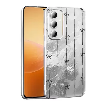 Samsung Galaxy A25 Kılıf Parlak Desenli Silikon Mep Kapak Telefon Kılıfı Leopar-Fiyonk-Geo Desenleriyle