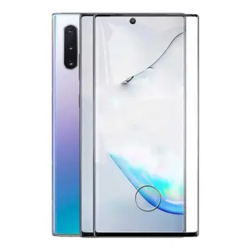 Samsung Galaxy Note 10 Lopard Kavisli Full Yapışkanlı Cam Ekran Koruyucu