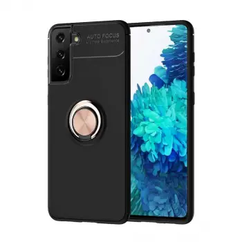 Samsung Galaxy S21 Kılıf Lopard Kamera Korumalı Yüzüklü Standlı Koruyucu Orjinal Kalite Ravel