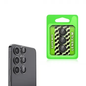 Samsung Galaxy S24 Fe Kamera Koruyucu Temperli Cam Parlak Lens Koruma Eko CL-07