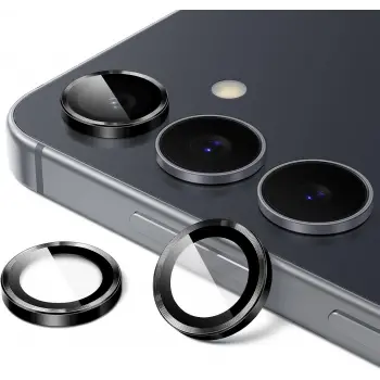 Samsung Galaxy S25 FE Kamera Lens Koruyucu, 9H Temperli Parlak Kamera Koruma Metal Kılıf Dostu cl-07