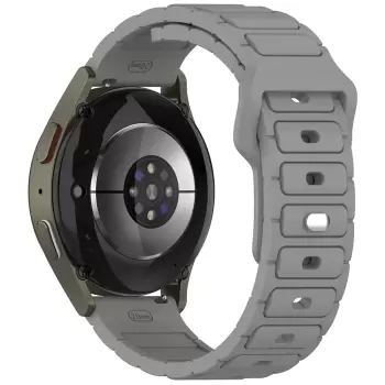 Samsung Galaxy Watch 46mm Lopard Krd-132 22mm Silikon Kordon Strap Kayış