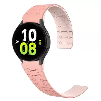 Samsung Galaxy Watch 6 44mm  KRD-111 20mm Çizgili Desenli Silikon Kordon