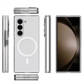 Samsung Galaxy Z Fold 6 Kılıf Kamera Korumalı Magsafe Sert Pc Lopard Porto Kapak