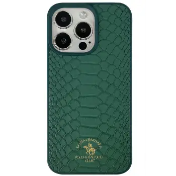 Santa Barbara Polo Racquet Club İphone 13 Pro Knight Deri Kapak - Yeşil