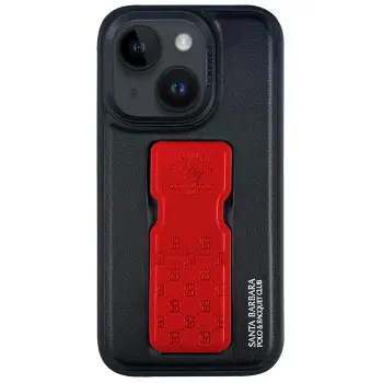 Santa Barbara Polo Racquet Club İphone 14 Parker Stand Kapak - Kırmızı