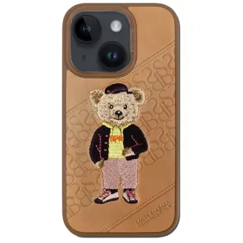 Santa Barbara Polo Racquet Club İphone 14 Plus Crete Deri Kapak - Kahverengi