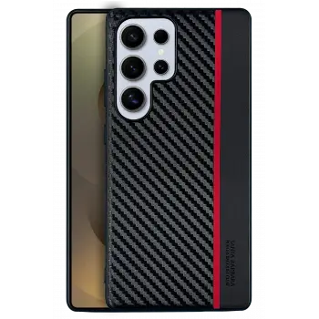 Santa Barbara Polo Racquet Club Samsung Galaxy S25 Ultra Hazel Karbon Kapak - Siyah