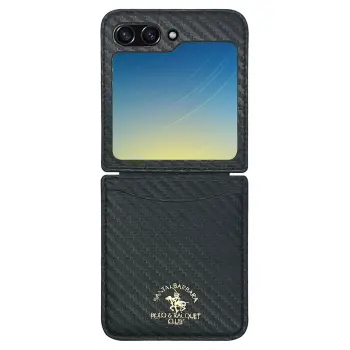 Santa Barbara Polo Racquet Club Samsung Galaxy Z Flip 5 Kent Kapak - Siyah