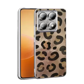 Xiaomi 14t Pro Kılıf Parlak Desenli Silikon Mep Kapak Telefon Kılıfı Leopar-Fiyonk-Geo Desenleriyle
