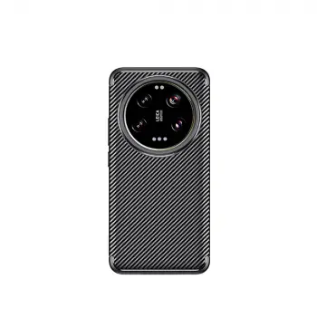 Xiaomi 15 Ultra Kılıf Lopard Kamera Korumalı Karbon Desenli Negro Kapak Yüzey Kılıf