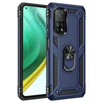 Xiaomi Mi 10T Pro 5G Kılıf Lopard Kamera Korumalı Sürgülü Yüzüklü Orjinal Tasarım Armor Vega