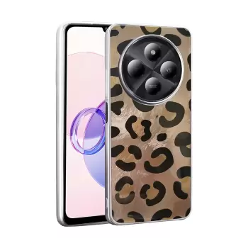 Xiaomi Redmi 14c 4g Kılıf Parlak Desenli Silikon Mep Kapak Telefon Kılıfı Leopar-Fiyonk-Geo Desenleriyle