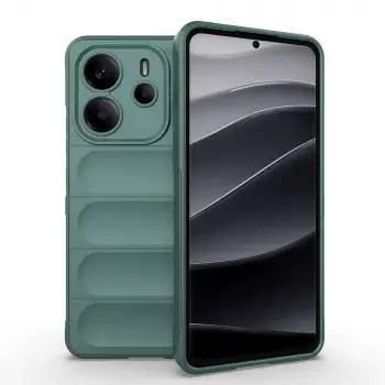 Xiaomi Redmi Note 14 4g Kılıf Esnek Tpu Oyuklu Arka Yüzey Tasarımlı Lopard Etnik Silikon Kapak