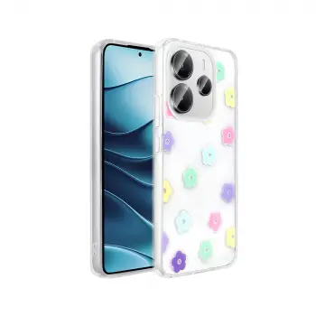 Xiaomi Redmi Note 14 4g Kılıf Şeffaf Figürlü Lopard Folk Sert Kapak