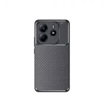 Xiaomi Redmi Note 14 5g Kılıf Lopard Kamera Korumalı Karbon Desenli Negro Kapak Yüzey Kılıf