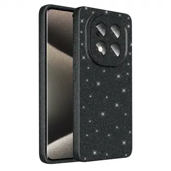 Xiaomi Redmi Note 14 Pro 4g Kılıf Simli Işılıtılı Renkli Parlak Kamera Korumalı Silikon Kapak Koton