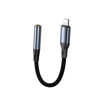 Yesido Yau37 Lightning To Aux Dönüştürücü - Siyah