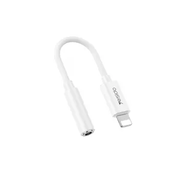 Yesido Yau44 Lightning To Aux Dönüştürücü - Beyaz